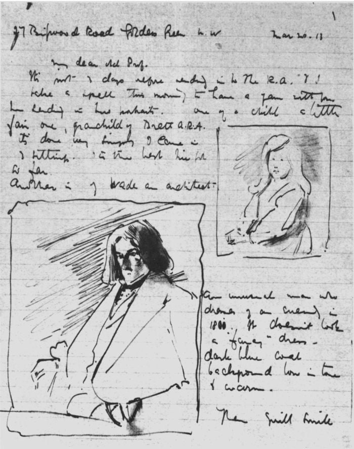 [page of manuscript] Letters from Tom Roberts to Frederick McCubbin.