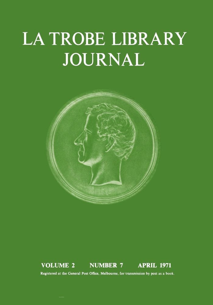 front cover - No 7 April 1971