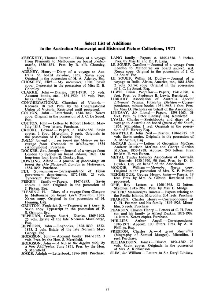 Page 22 - No 9 April 1972