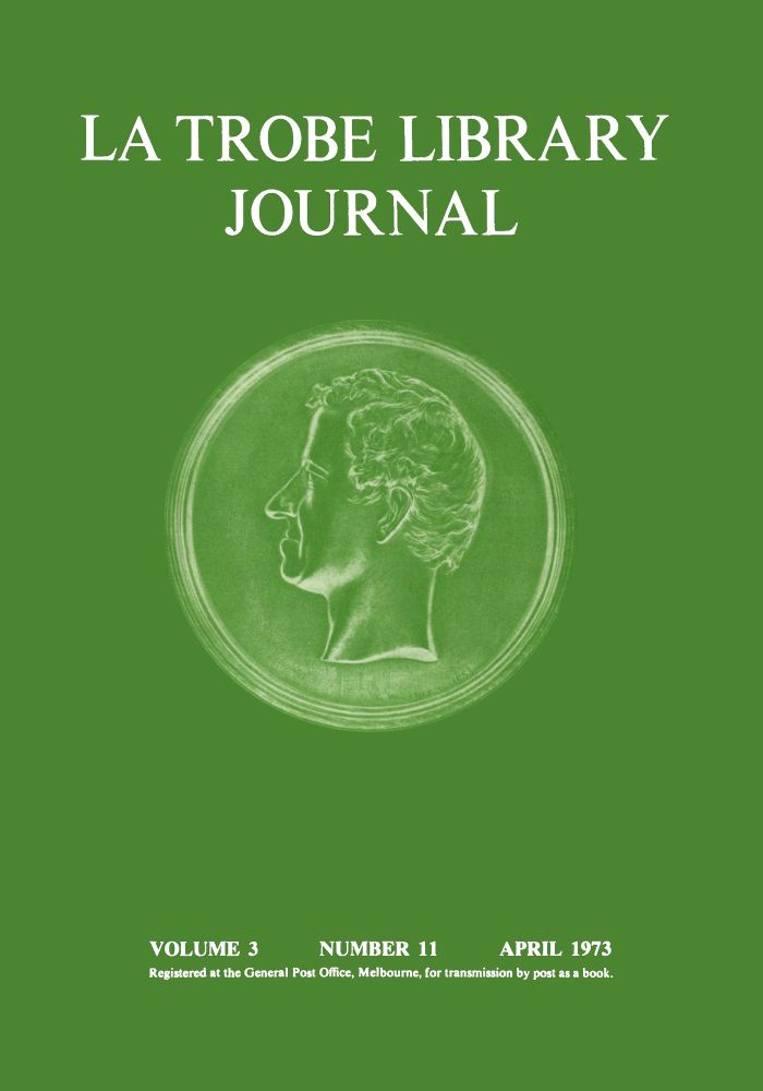 front cover - No 11 April 1973