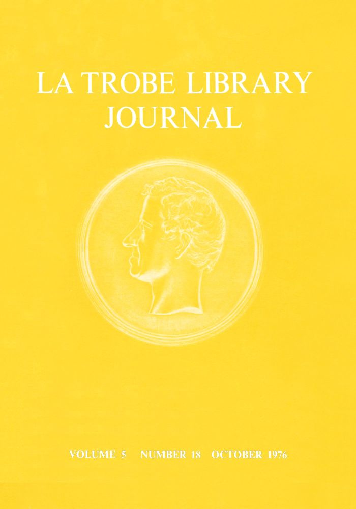 front cover - No 18 October 1976