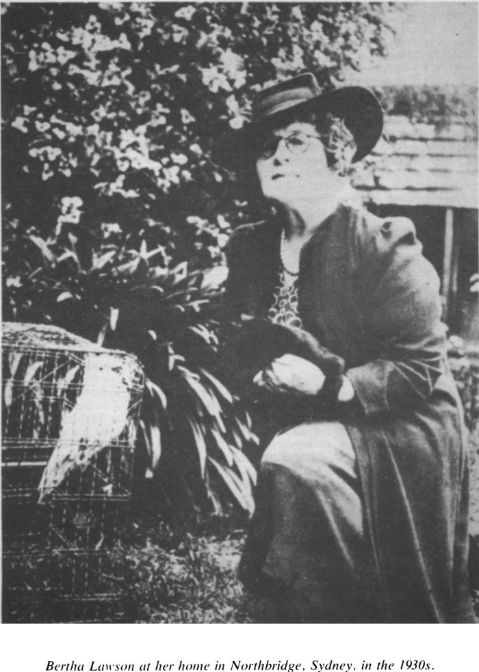 Bertha Lawson at her home in Northbridge, Sydney, in the 1930’s. [photograph]