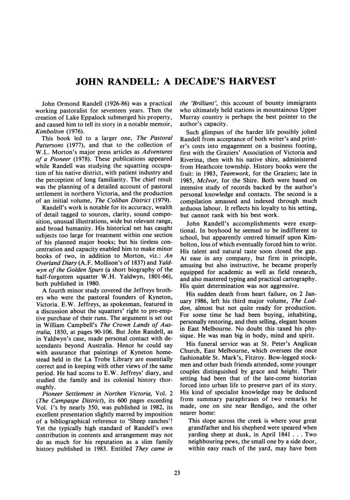 Page 23 - No 37 Autumn 1986