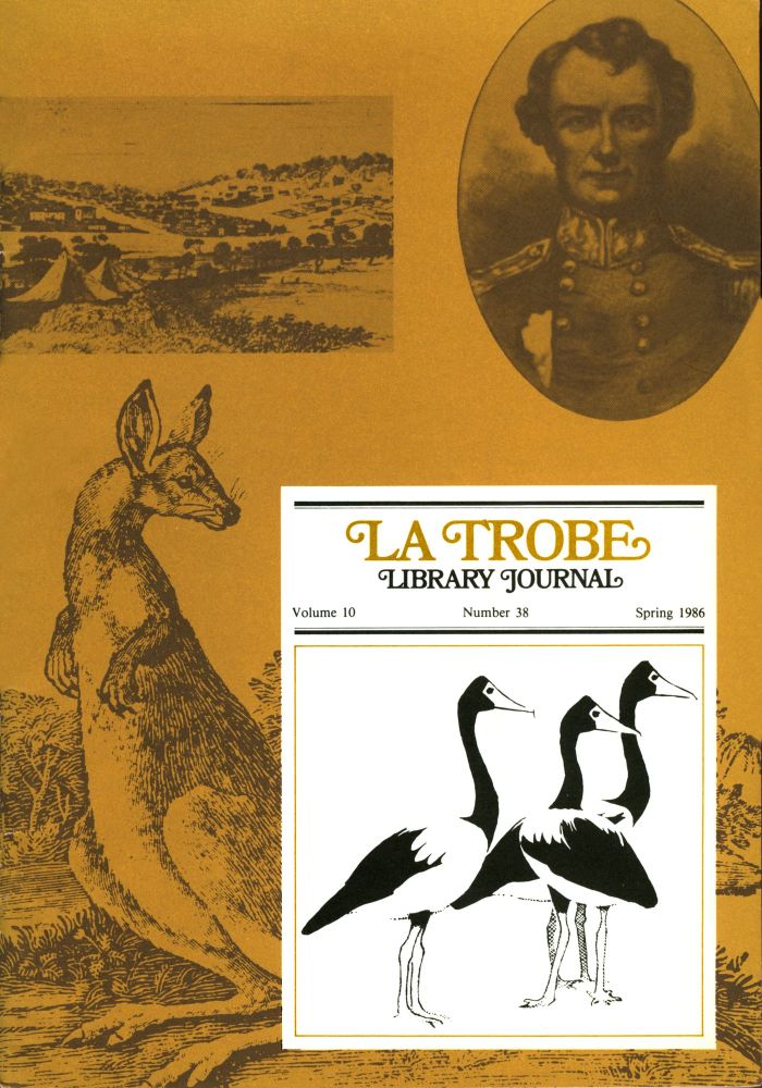 front cover - No 38 Spring 1986