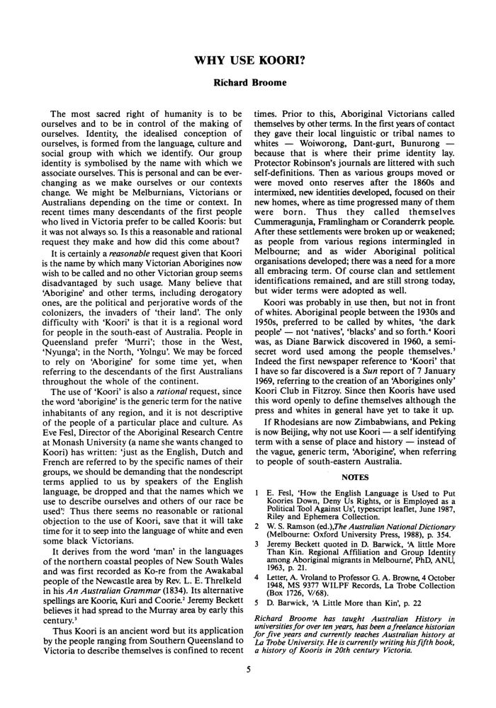 Page 5 - No 43 Autumn 1989