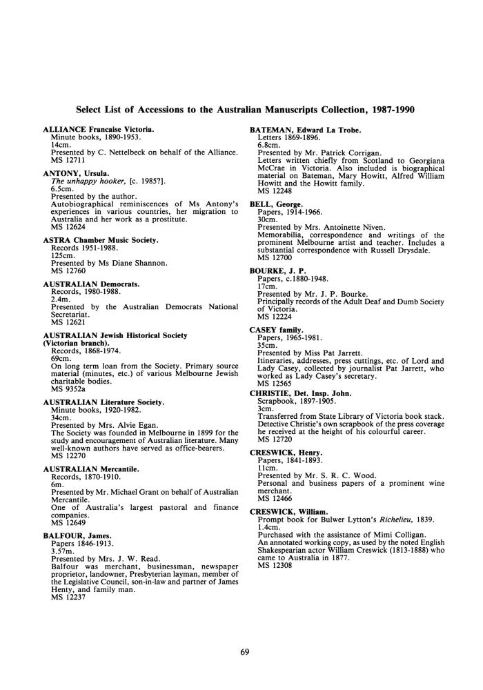Page 69 - No 46 Spring 1991