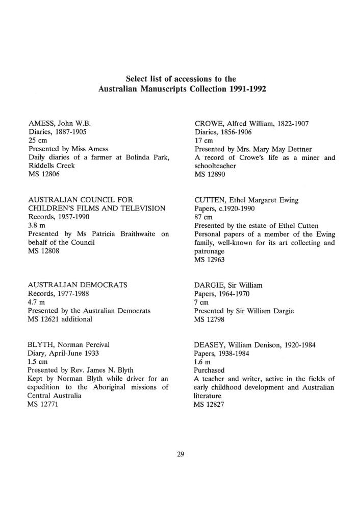 Page 29 - No 50 Spring 1992