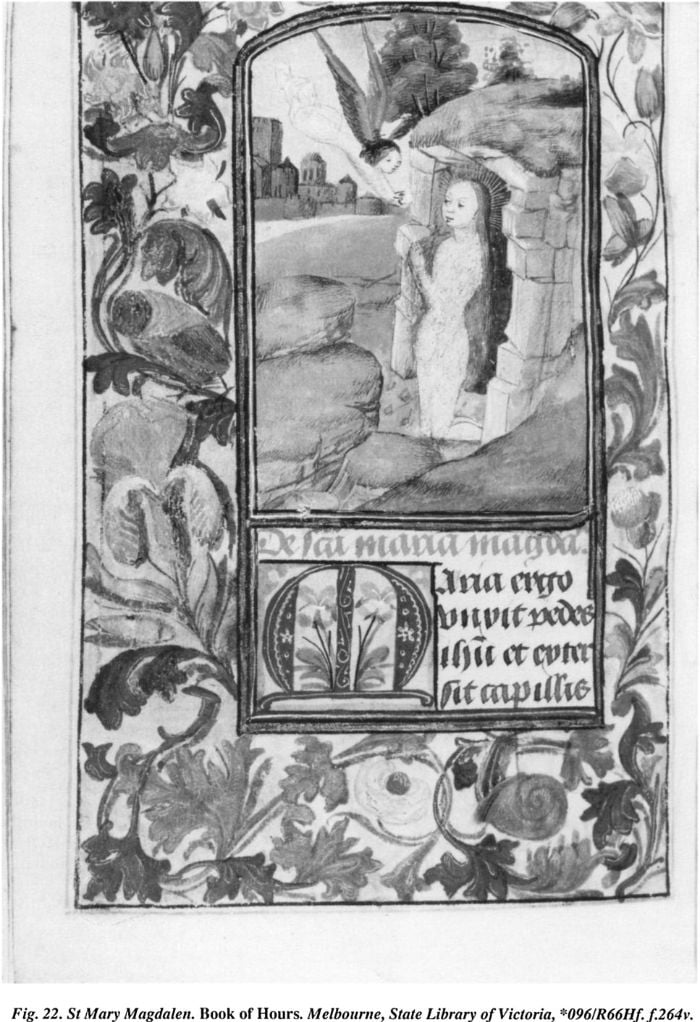 Fig. 22. St Mary Magdalen. Book of Hours. Melbourne, State Library of Victoria, *096/R66Hf. f.264v. [illuminated page]