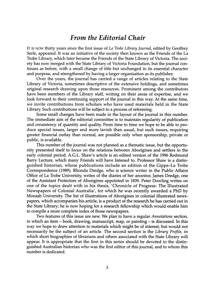 Page 3 - No 61 Autumn 1998