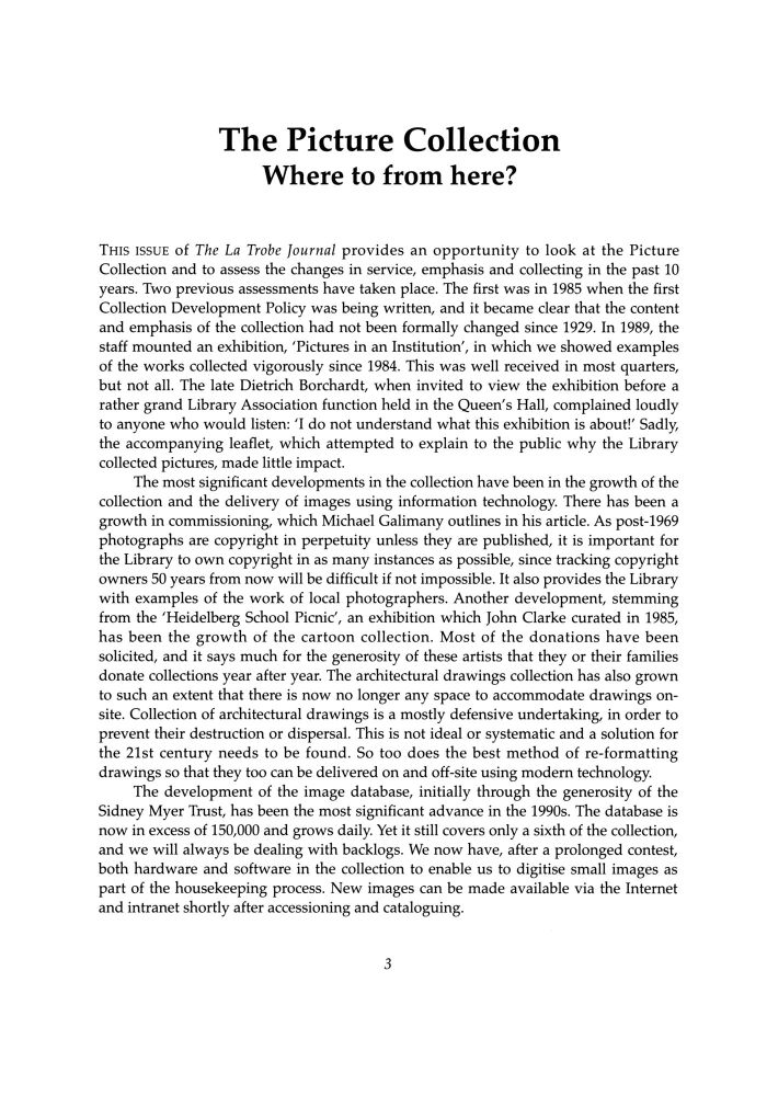 Page 3 - No 62 Spring 1998