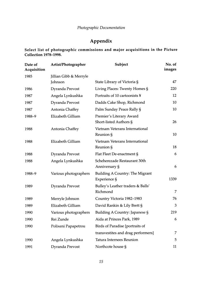 Page 15 - No 62 Spring 1998
