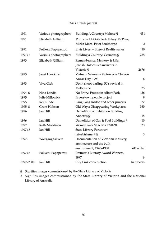 Page 16 - No 62 Spring 1998