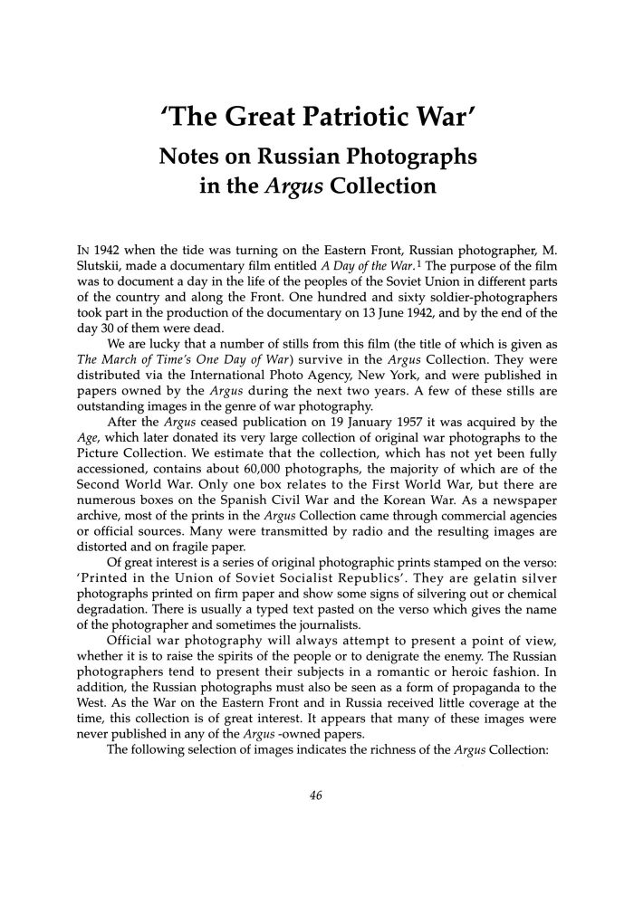 Page 46 - No 62 Spring 1998