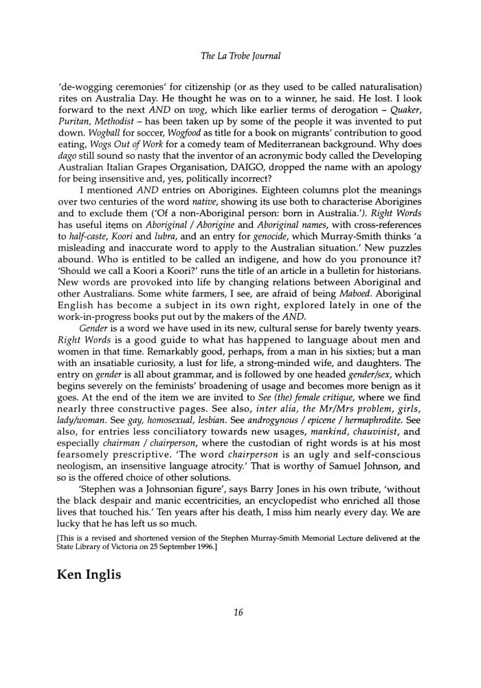 Page 16 - No 63 Autumn 1999