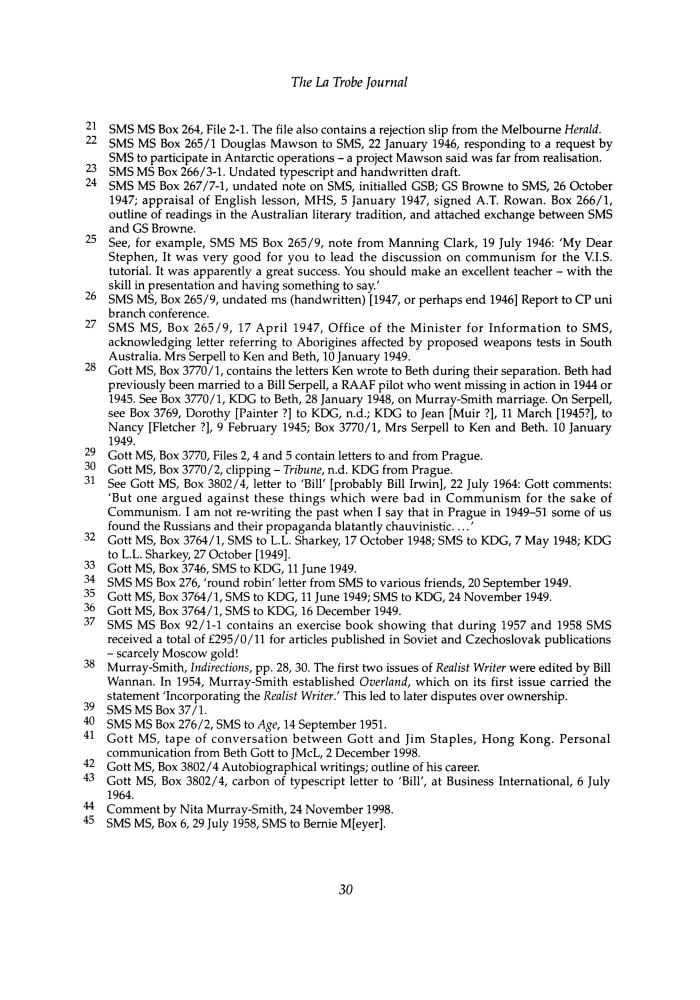 Page 30 - No 63 Autumn 1999
