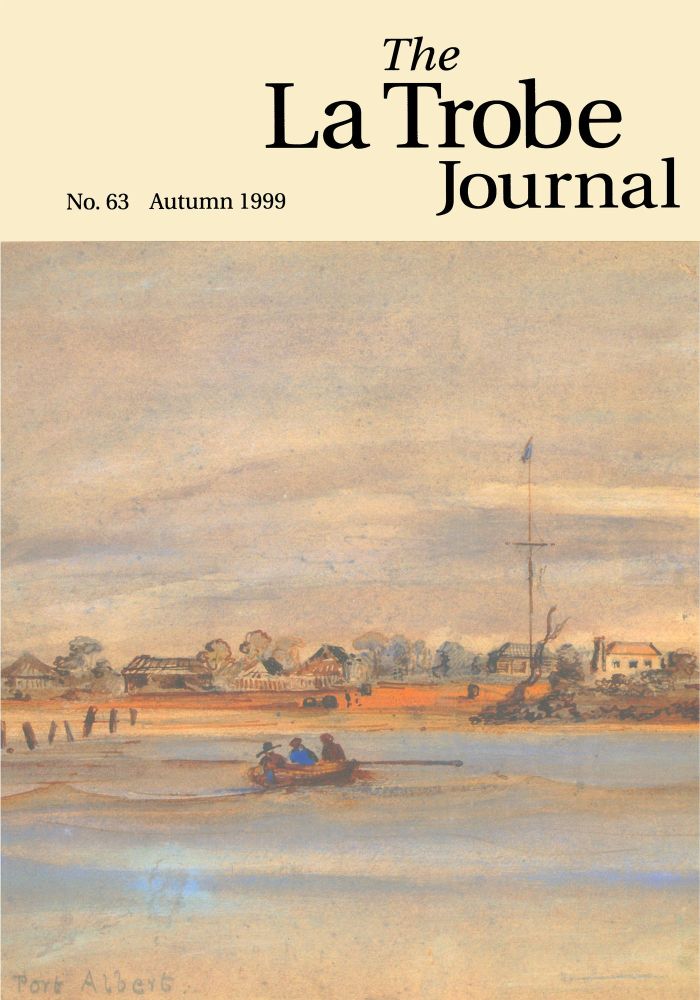 front cover - No 63 Autumn 1999