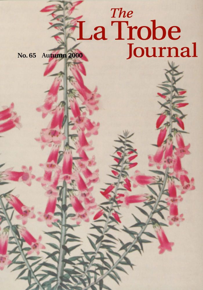 front cover - No 65 Autumn 2000