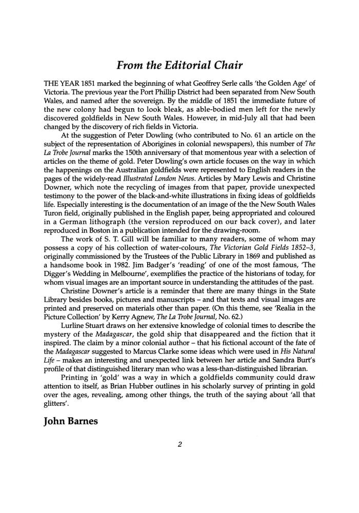 Page 2 - No 67 Autumn 2001