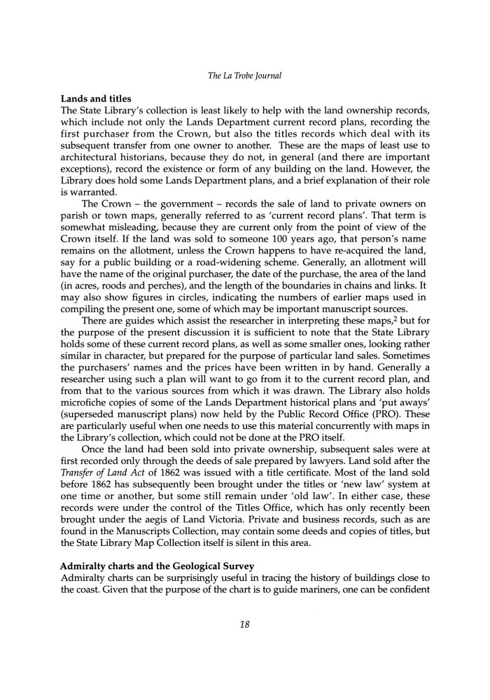 Page 18 - No 68 Spring 2001
