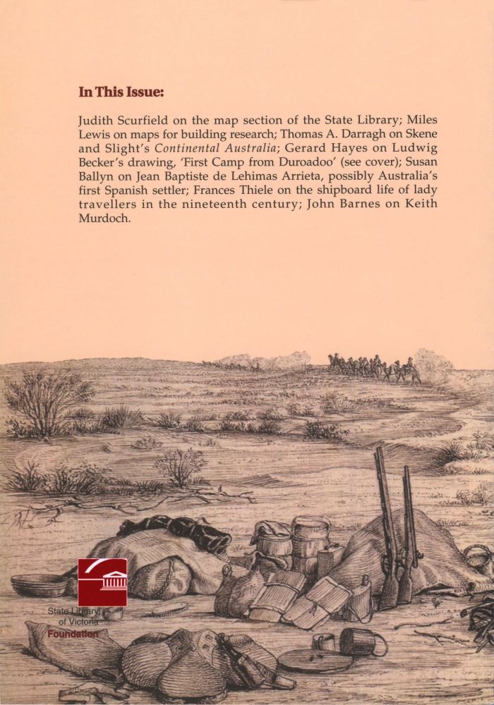 back cover - No 68 Spring 2001