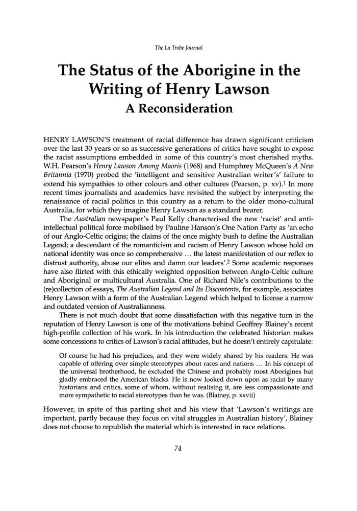 Page 74 - No 70 Spring 2002