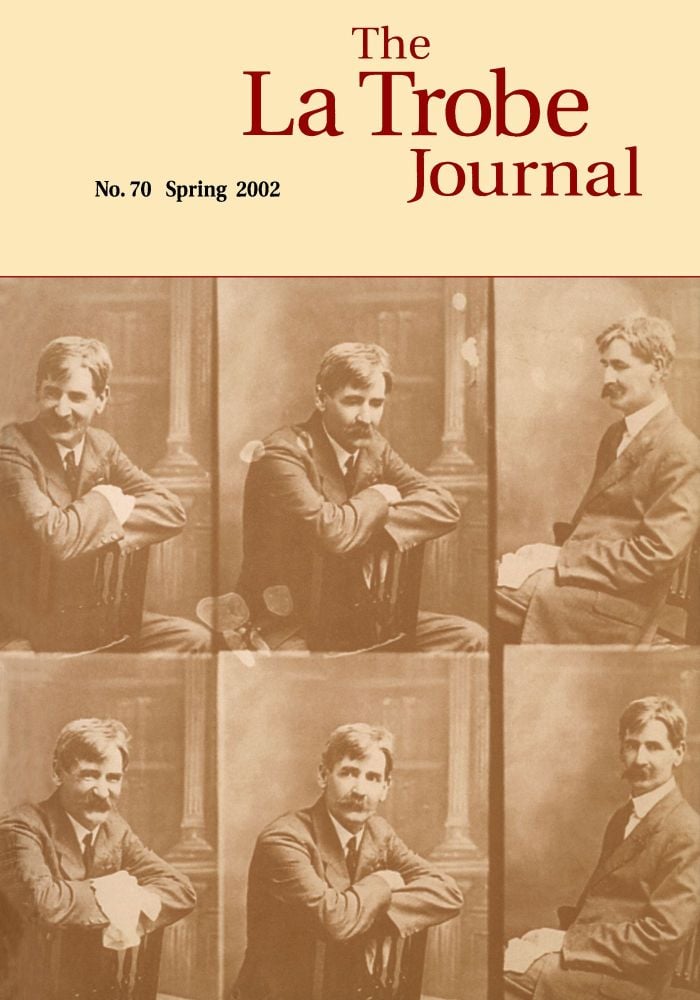 front cover - No 70 Spring 2002