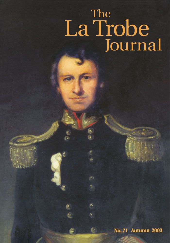 front cover - No 71 Autumn 2003