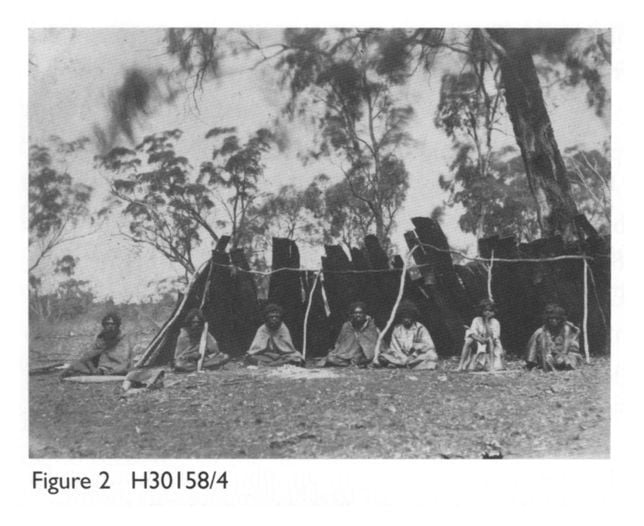 Figure 2 H30158/4 Long bark shelter scene