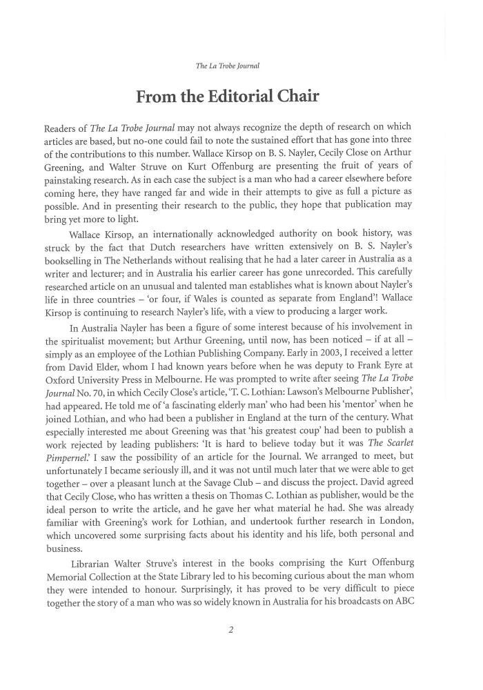 Page 2 - No 78 Spring 2006