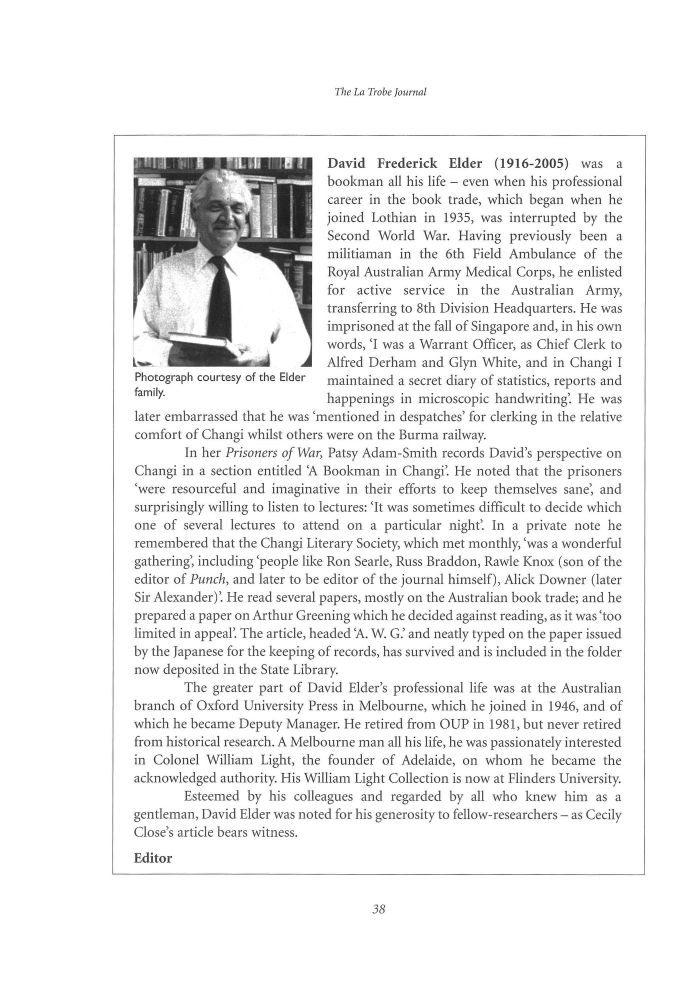 Page 38 - No 78 Spring 2006