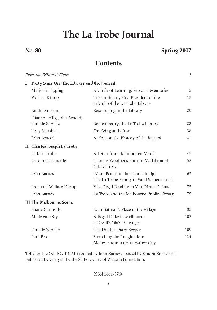 Page 1 - No 80 Spring 2007