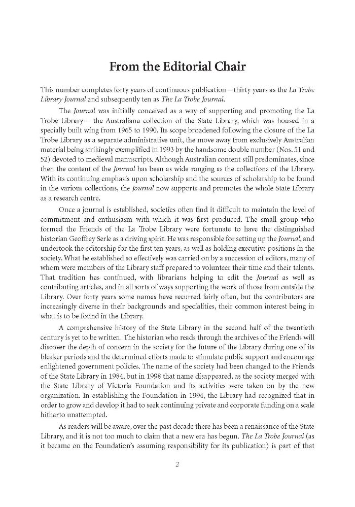 Page 2 - No 80 Spring 2007