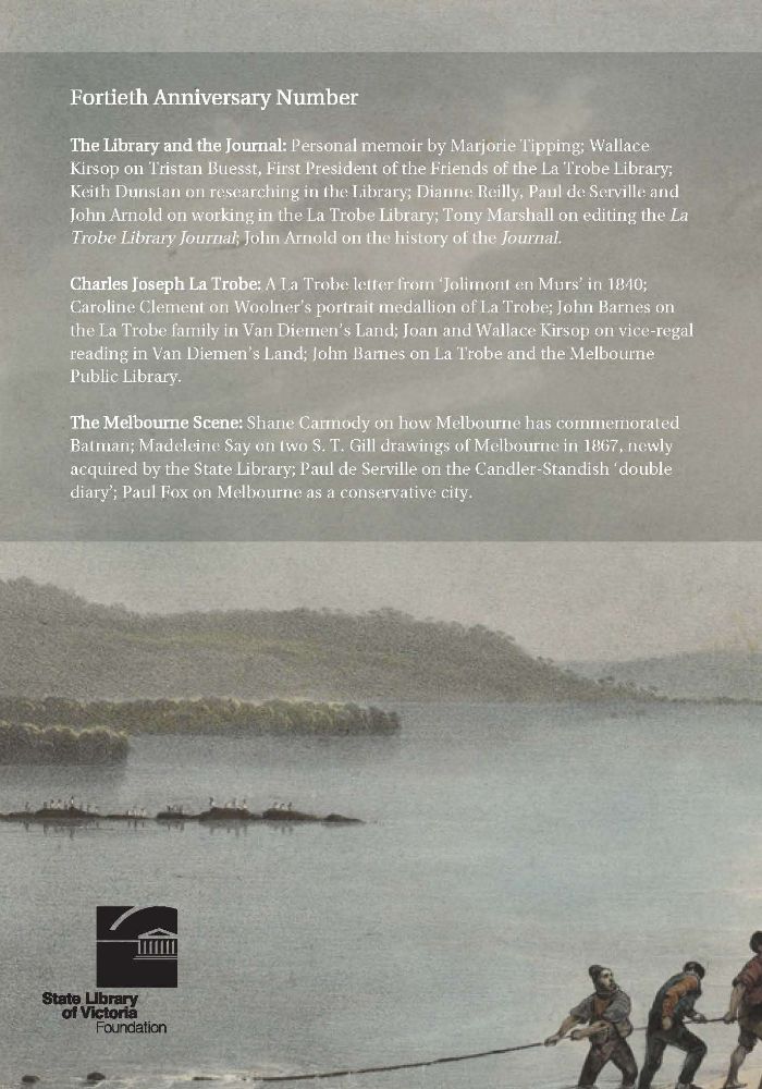 back cover - No 80 Spring 2007