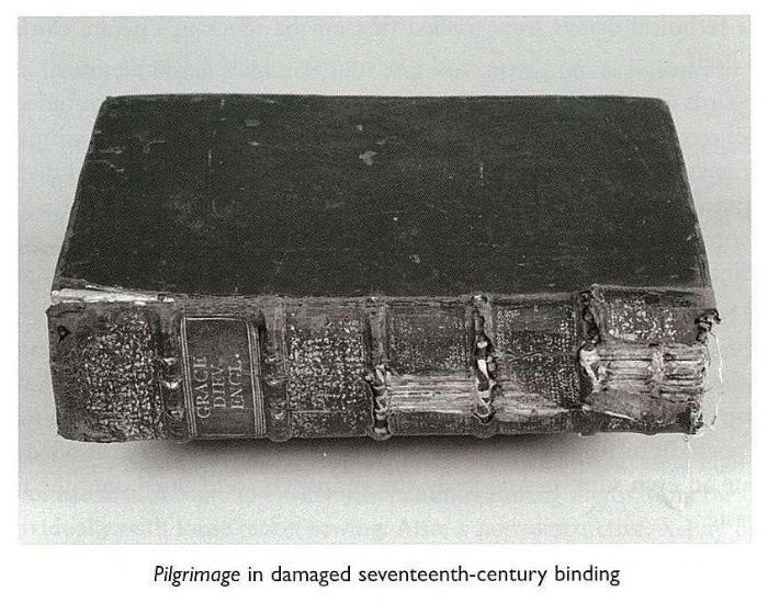 Rebinding completed, October 2007 [book open, viewed from foot]