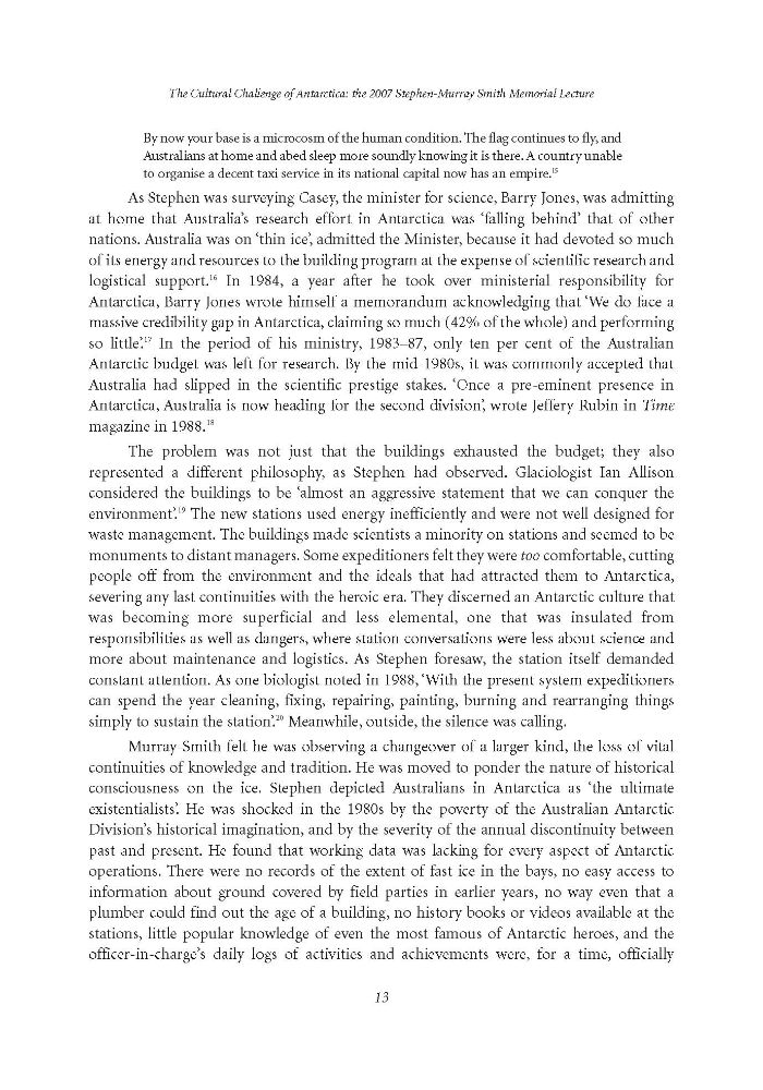Page 13 - No 82 Spring 2008