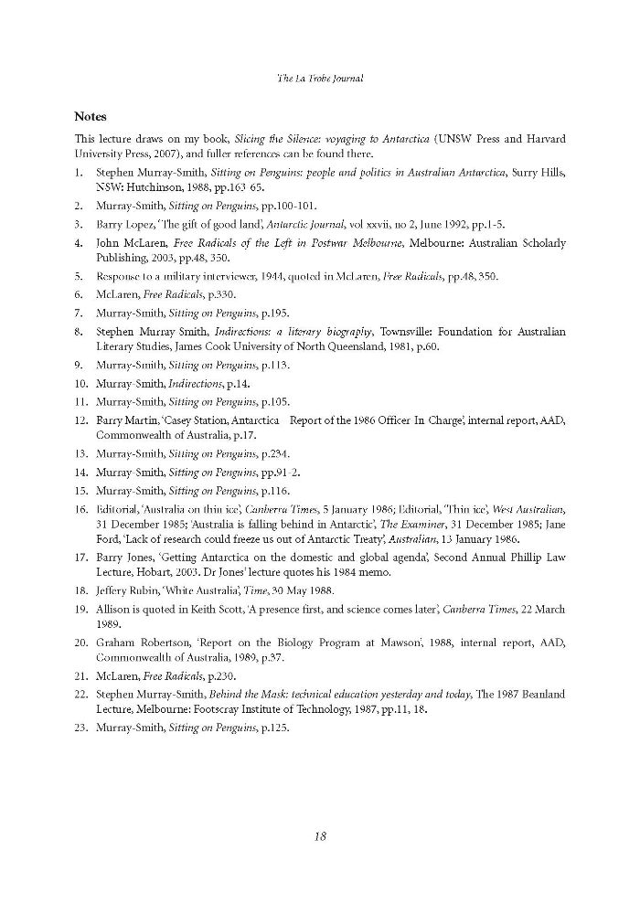 Page 18 - No 82 Spring 2008