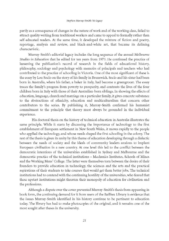 Page 21 - No 82 Spring 2008