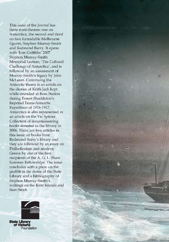 back cover - No 82 Spring 2008