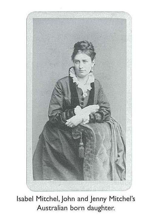Portrait of Isabel Mitchel, John and Jenny Mitchel’s Australian born daughter. [photograph on card]