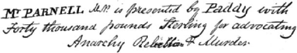 Figure 4 Dawson's caption under copy of the above cartoon pasted into his scrapbook [p. 25]. [handwriting]