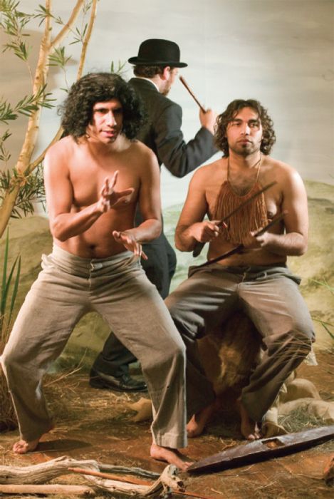 Genevieve Grieves, ‘Warriors’, still from her video and sound installation, Picturing the Old People (2006). Courtesy of the artist. [photograph]