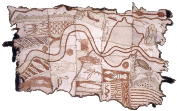 Figure 3 Bangerang cloak, Possum Skin Cloak Project. Copyright Michael Carver. [possum skin cloak]