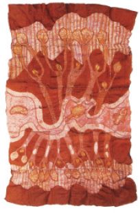 Figure 4 Barmah Forest Biganga by Treahna Hamm. Copyright artist. [possum skin cloak]