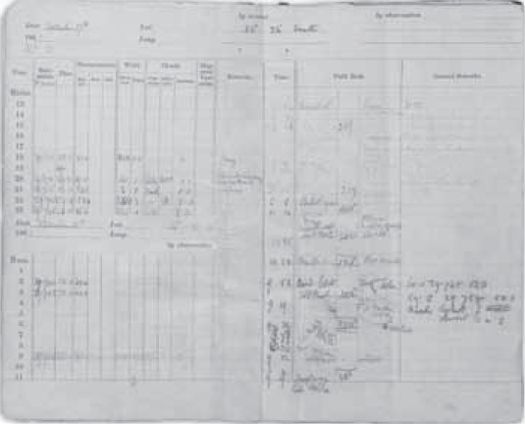 William John Wills, ‘Surveyor’s field notes’. MS13071 (Box 2082/6). Wills recorded his daily travel from Balranald to the Gulf of Carpentaria in nineteen of these field books. [field note book opening]