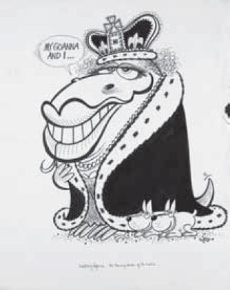 WEG, ‘My Goanna And I. . .’, pen and ink, c.1980s. Archive of original artworks . . . for God Bless Goannas (198-). Picture Collection, H2009.164/1-70. [cartoon]