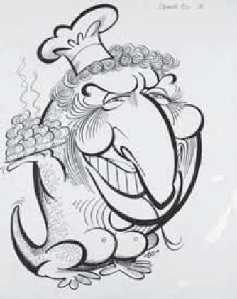 WEG, ‘Goanna Flo’, pen and ink, c.1980s. Archive of original artworks . . . for God Bless Goannas (198-). Picture Collection, H2009.164/1-70. [cartoon]