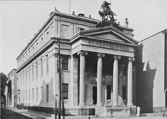 St George’s Hall, Philadephia. [Photograph]