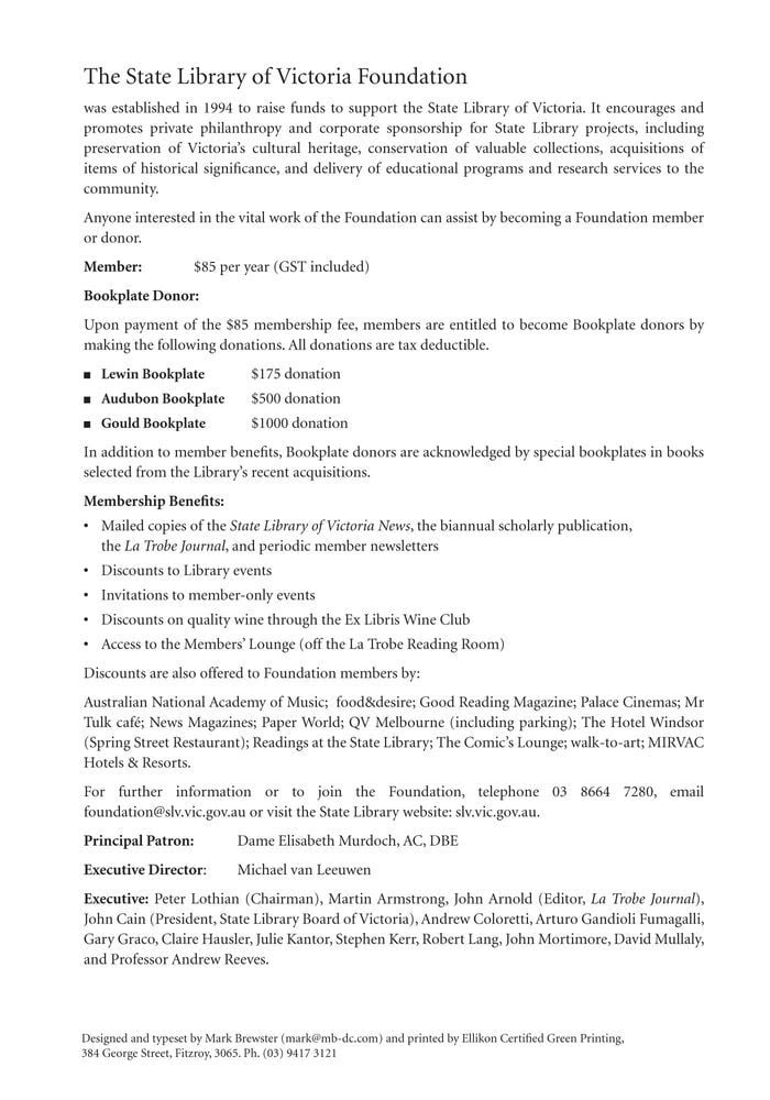 inside back cover - No 88 December 2011